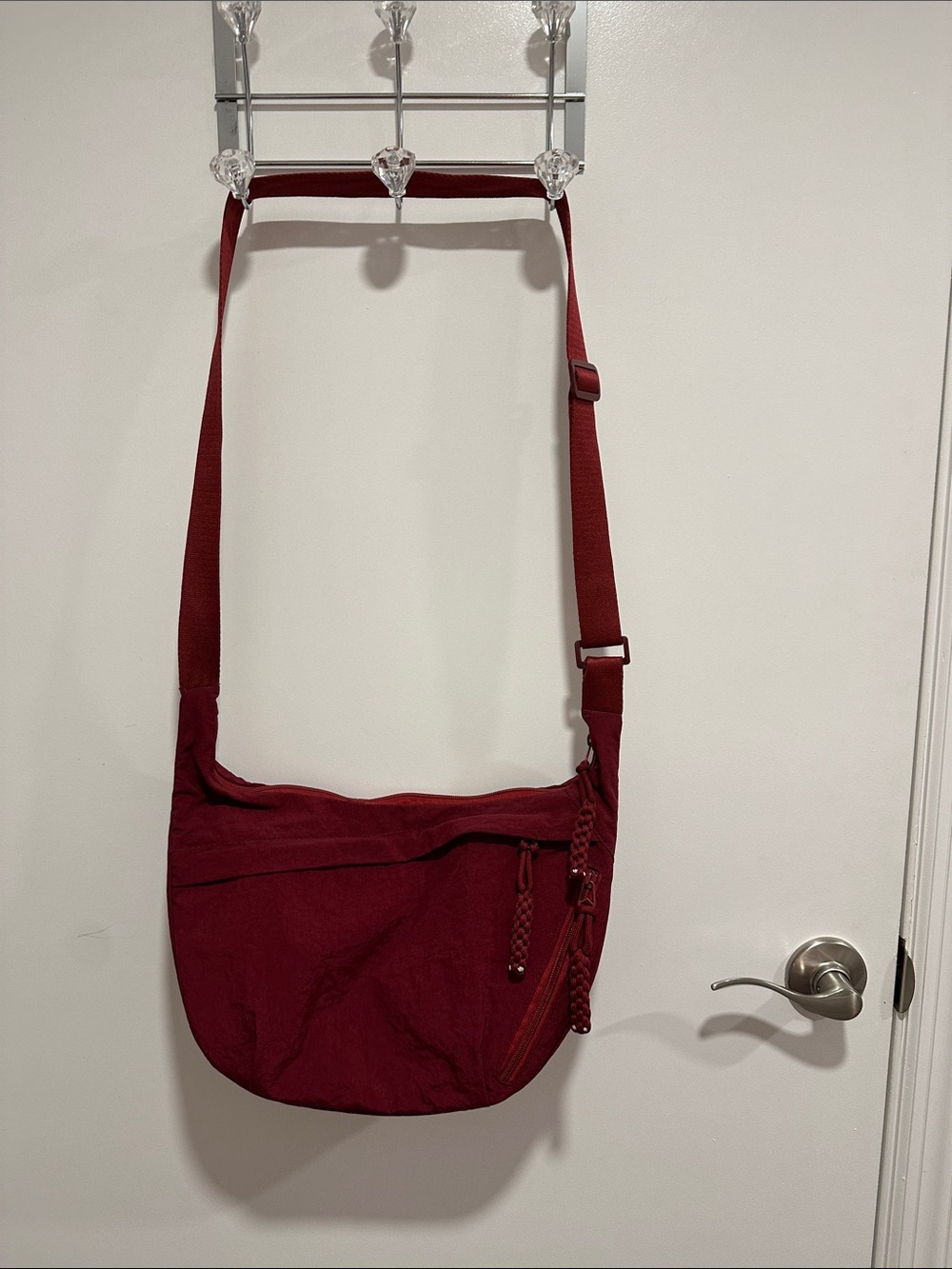 Classic Burgundy Crossbody Sling Bag